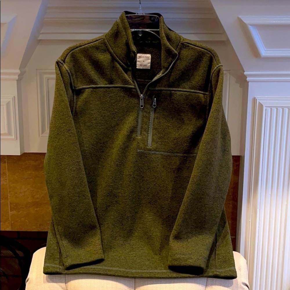 𝅺men’s SzM 1/4 Zipper Pullover Merona Fleece Shirt